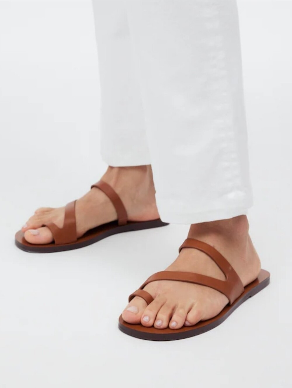 Madewell The Gabi Asymmetric-Strap Sandal Size 7.5